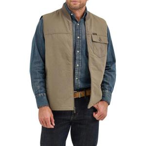 Wrangler Men’s Bungee Cord Taupe Lined Vest