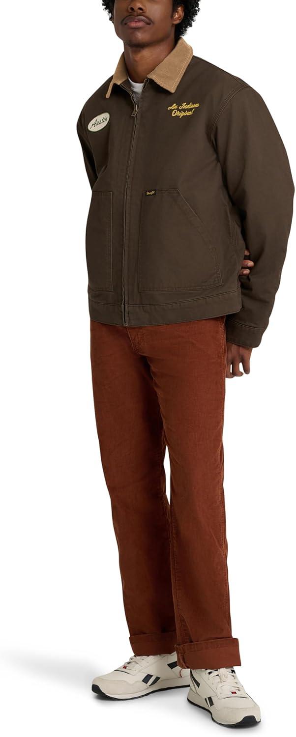 imageWrangler mens X Stranger Things Murray JacketDark Brown