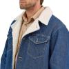 Wrangler Men’s Medium Wash Sherpa Lined Denim Jacket