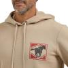 Wrangler Trench Coat color Men’s Regular Fit Graphic Hoodie 112365710(Tan)