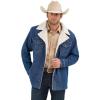 Wrangler Men’s Medium Wash Sherpa Lined Denim Jacket