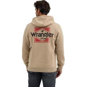 Wrangler Trench Coat color Men’s Regular Fit Graphic Hoodie 112365710(Tan)