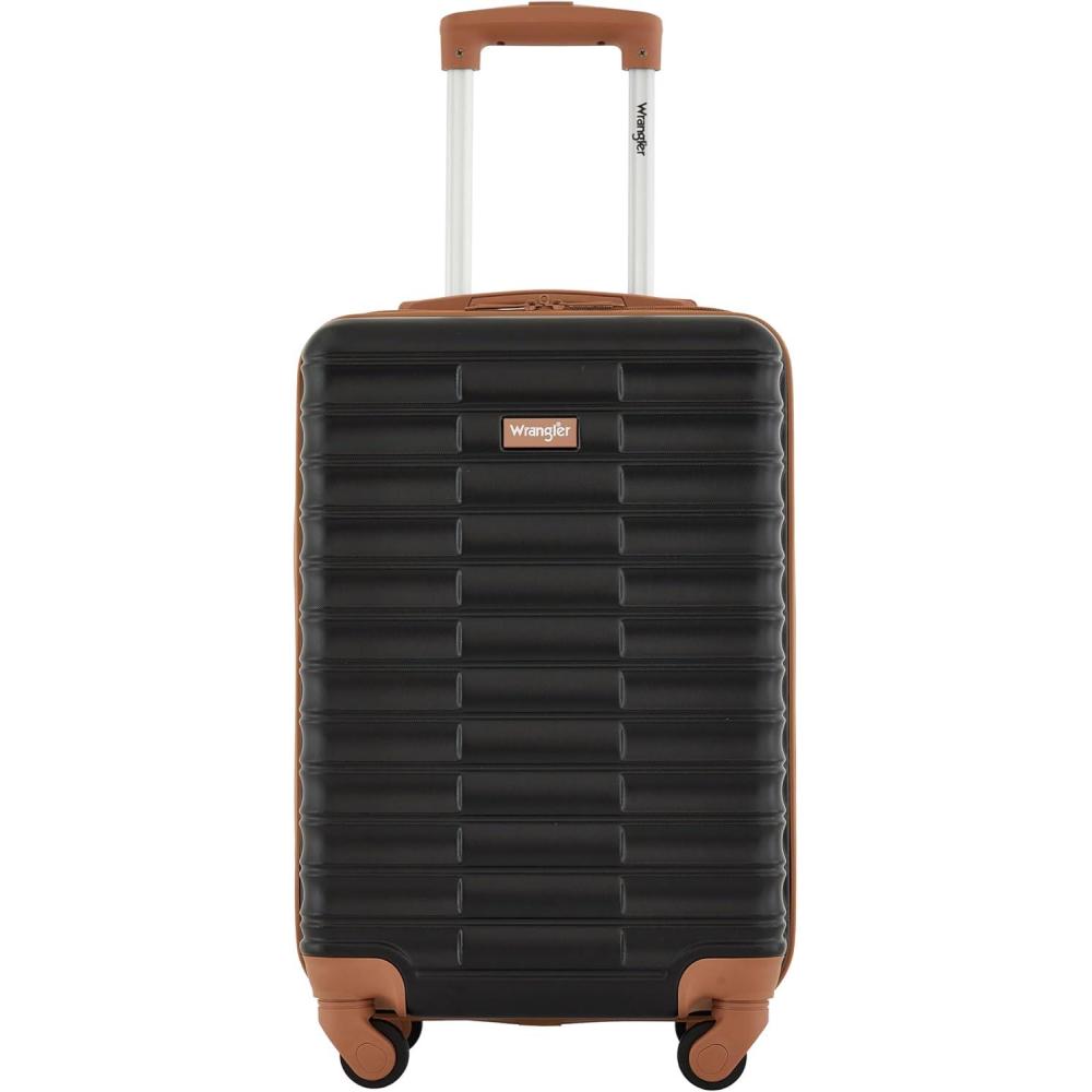 imageWrangler 22quot Outrider Hardside CarryOn Luggage Black