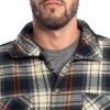 Wrangler Mens Wrangler Riggs Men’s Burley Sherpa Bonded Flannel Overshirt(Navy/Multi Plaid)