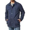 Wrangler Men’s Ripstop Quilted Barn Coat Navy Medium