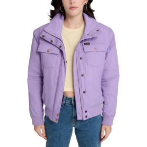 Wrangler womens X Stranger Things Erica Bomber Jacket(Light Purple)