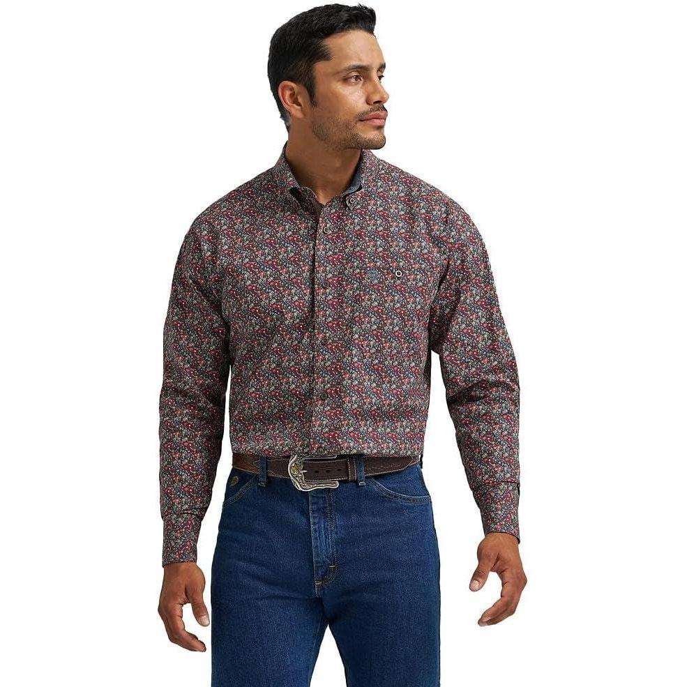 imageWrangler Mens George Strait Mallard Print Shirt