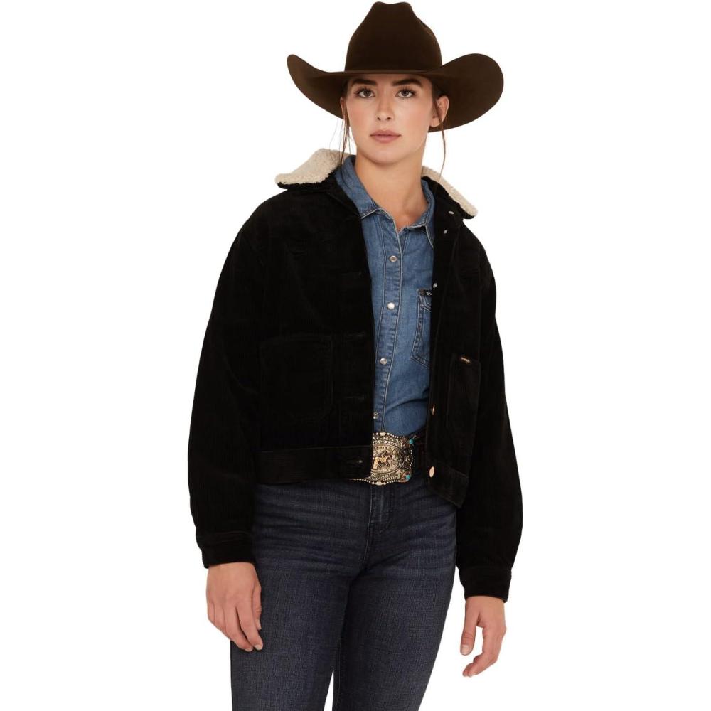 imageWrangler Womens Corduroy Western Ranch Jacket 112323639 X US