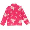 Wrangler Girls Pink Fleece Rodeo Print Jacket