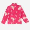 Wrangler Girls Pink Fleece Rodeo Print Jacket
