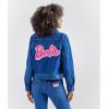 Wrangler Women’s Barbie Zip Front Denim Jacket(Blue)