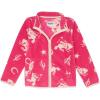 Wrangler Girls Pink Fleece Rodeo Print Jacket