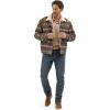 Wrangler Men’s Chocolate Torte Sherpa Jacquard Jacket(Chocolate)