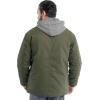 Wrangler mens Hooded Quilted Shirt Jacket(Grape Leaf Green)