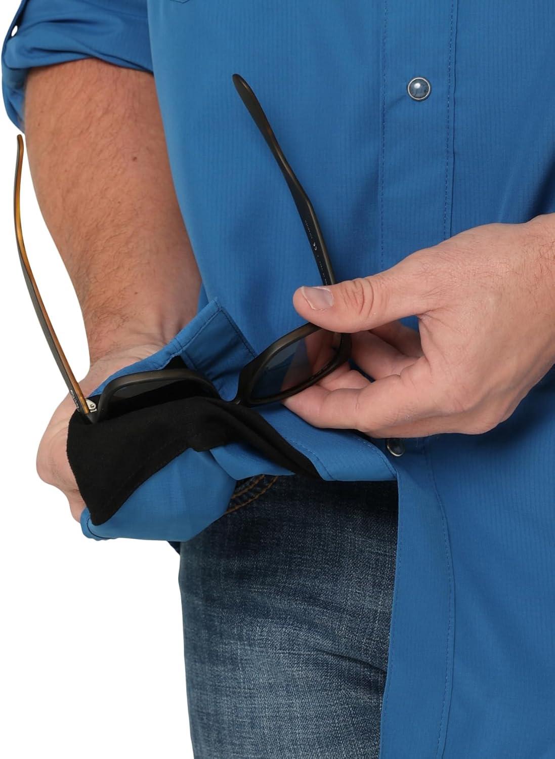 imageWrangler 112323744 Mens Black Performance ShirtHigh Tide