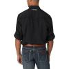 Wrangler 112323744 Mens Black Performance Shirt(Stretch Limo)