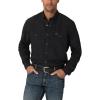 Wrangler 112323744 Mens Black Performance Shirt(Stretch Limo)