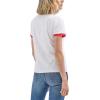 Wrangler Womens X Hot Wheels™ Logo Ringer Tee(White)