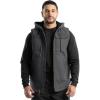 Wrangler mens Quilted Lined Vest With Hood(Asphalt)