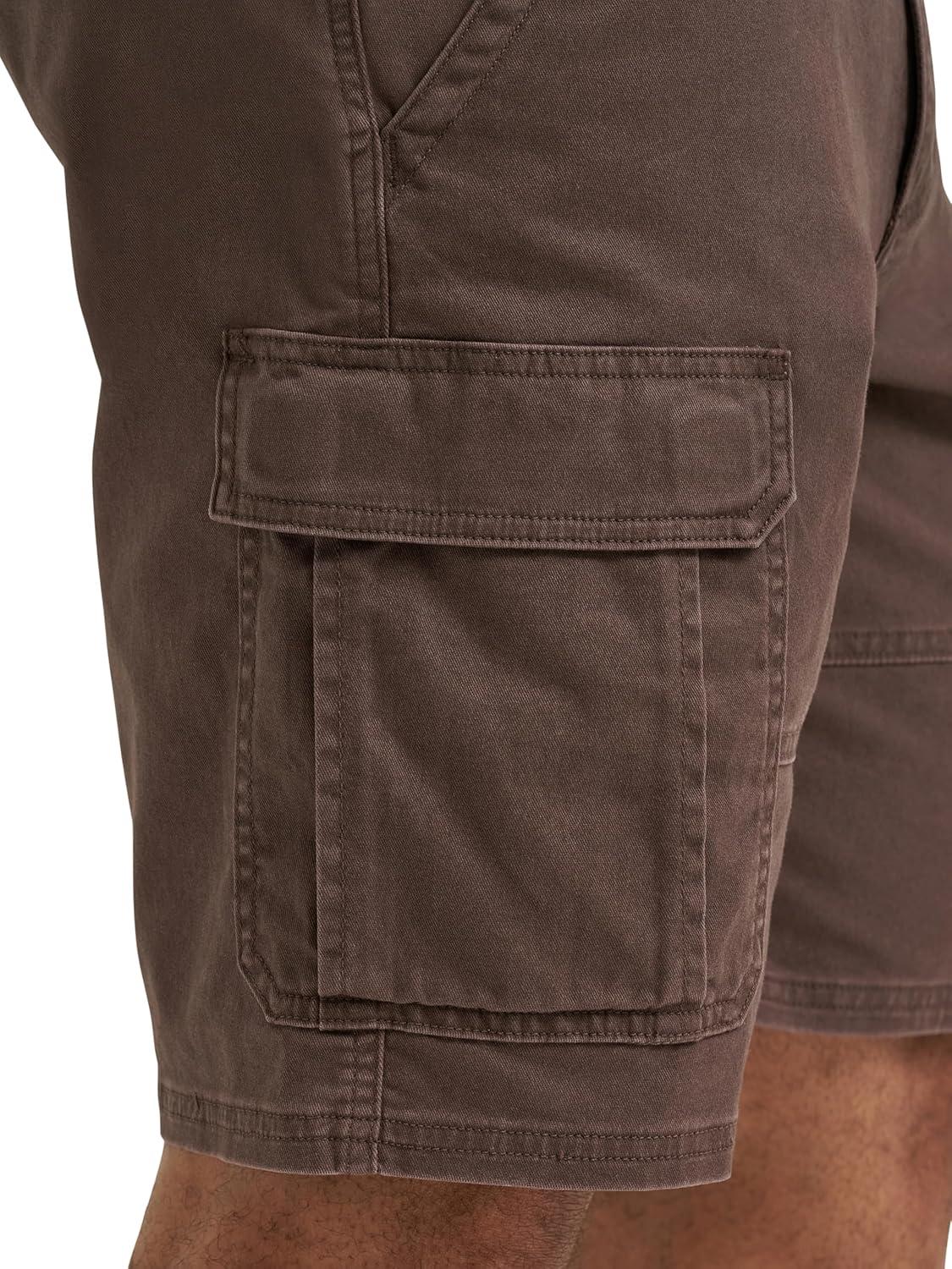 imageWrangler Authentics Mens Classic Cargo Stretch ShortChocolate Brown