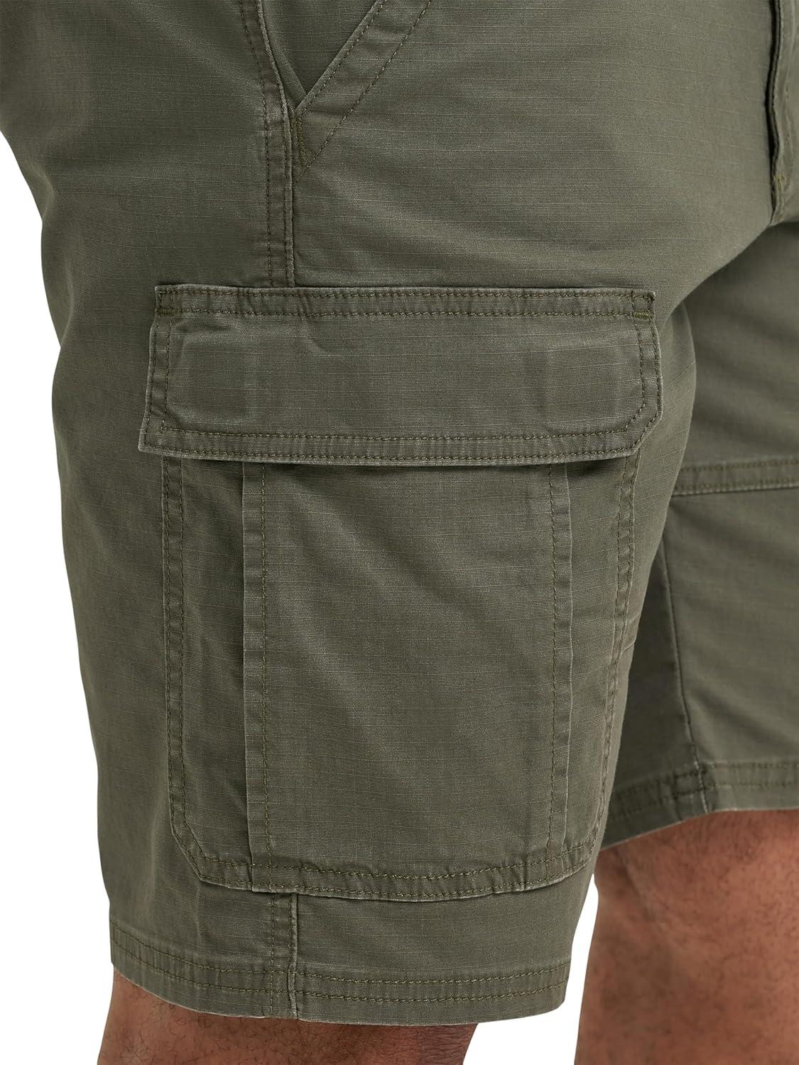 imageWrangler Authentics Mens Classic Cargo Stretch ShortOlive Ripstop