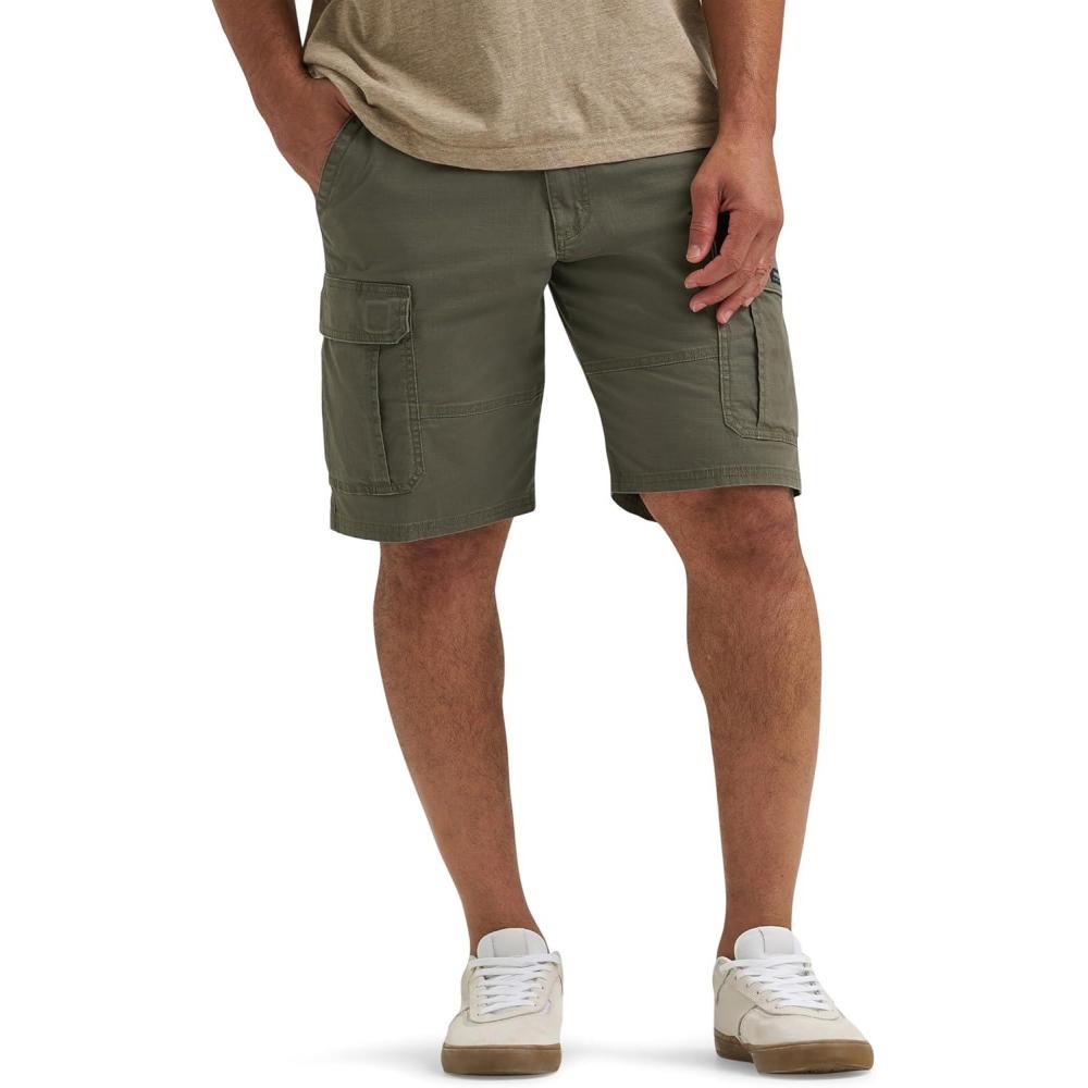 imageWrangler Authentics Mens Classic Cargo Stretch ShortOlive Ripstop