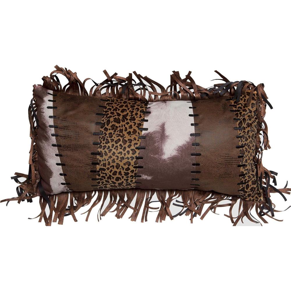 imageCarstens Western Patch Throw Pillow Brown