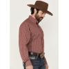 Wrangler Men’s George Strait by Checkered Print Long Sleeve Button-Down – 112356606