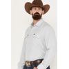 Wrangler Men’s Performance Long Sleeve Button-Down Shirt Tall Light Grey XX- Tall