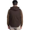 Wrangler mens Hooded Work Vest(Brown)
