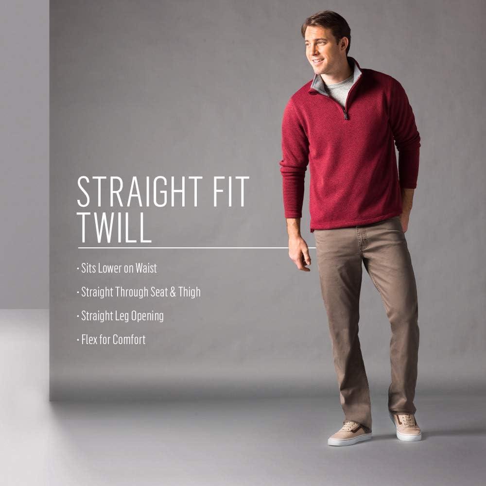 imageWrangler Authentics Mens Straight Fit Twill PantCaviar