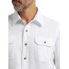 Wrangler Authentics Men’s Long Sleeve Classic Woven Shirt(Bright White)
