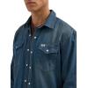 Wrangler Mens Long Sleeve Denim Shirt(Tobacco)