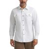 Wrangler Authentics Men’s Long Sleeve Classic Woven Shirt(Bright White)