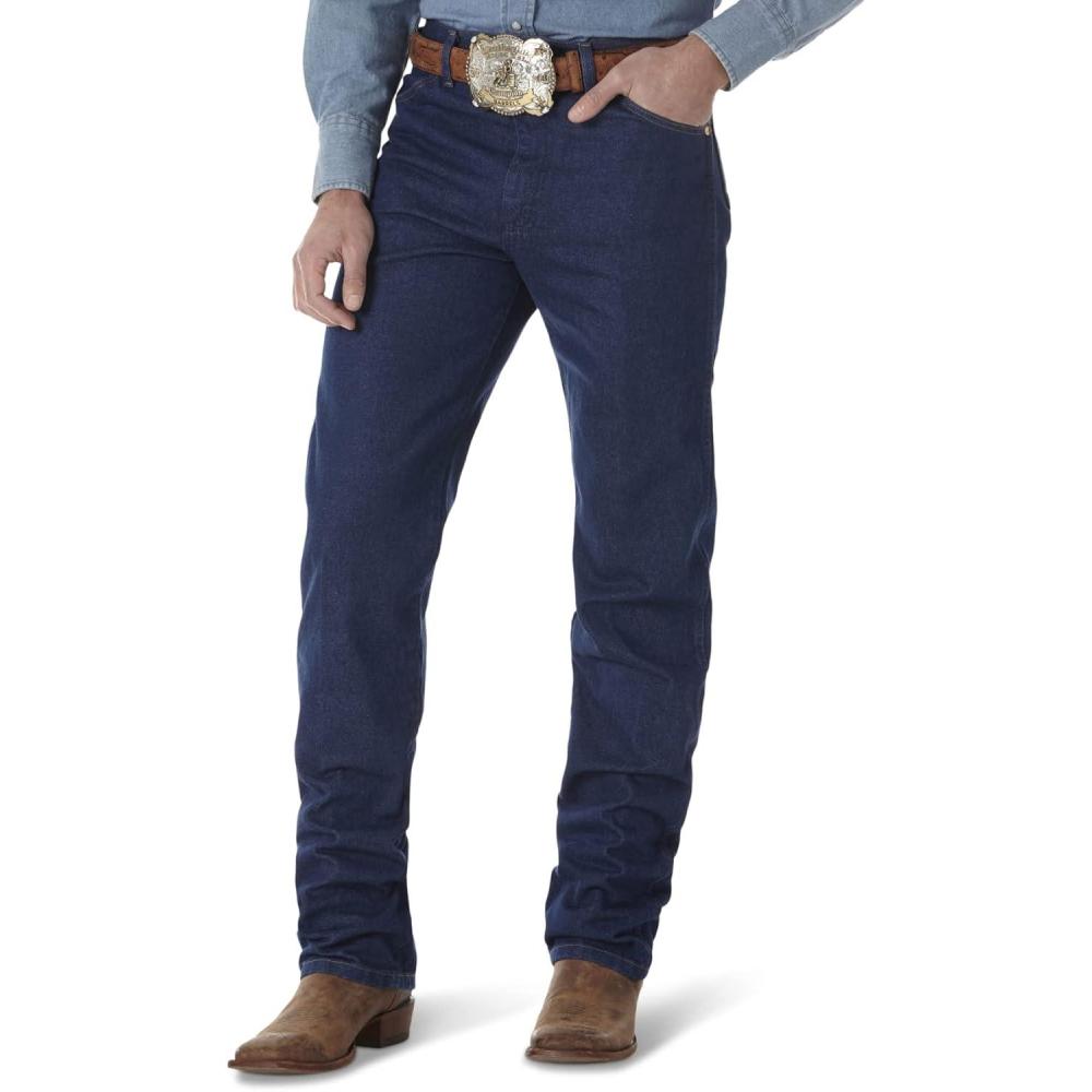 imageWrangler Mens 13mwz Cowboy Cut Original Fit JeanPrewashed Indigo