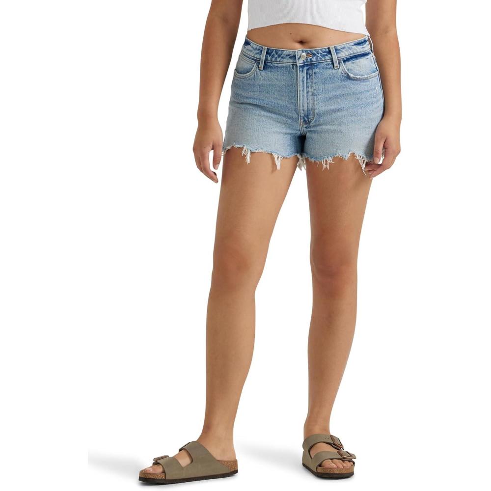 imageWrangler Womens MidRise Vintage Denim ShortAtlantic