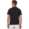 Wrangler Authentics Men’s Short Sleeve Henley Tee(Black Onyx)