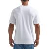 Wrangler Authentics Men’s Short Sleeve Henley Tee(Bright White)