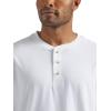 Wrangler Authentics Men’s Short Sleeve Henley Tee(Bright White)