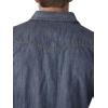 Wrangler Mens Retro Two Pocket Long Sleeve Snap Shirt Discontinued(Blue Denim)