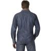 Wrangler Mens Retro Two Pocket Long Sleeve Snap Shirt Discontinued(Blue Denim)