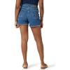 Wrangler Women’s 4″ Fray Jean Short(Ocean Medium)