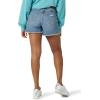 Wrangler Women’s 4″ Fray Jean Short(Sky Light)