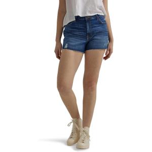 Wrangler Womens Mid-Rise Vintage Denim Short(Crimson)