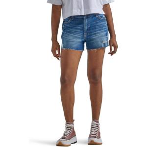 Wrangler Womens Mid-Rise Vintage Denim Short(Dirt Road)