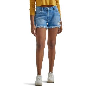 Wrangler Womens Mid-Rise Vintage Denim Short(Light Wash)