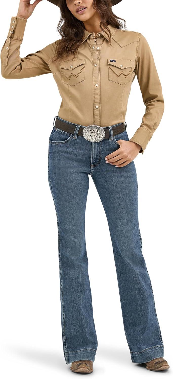 imageWrangler Womens Allie High Rise TrouserShelby