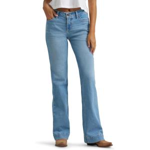 Wrangler Women’s Retro Mae Mid Rise Wide Leg Trouser Jean(Bridget)