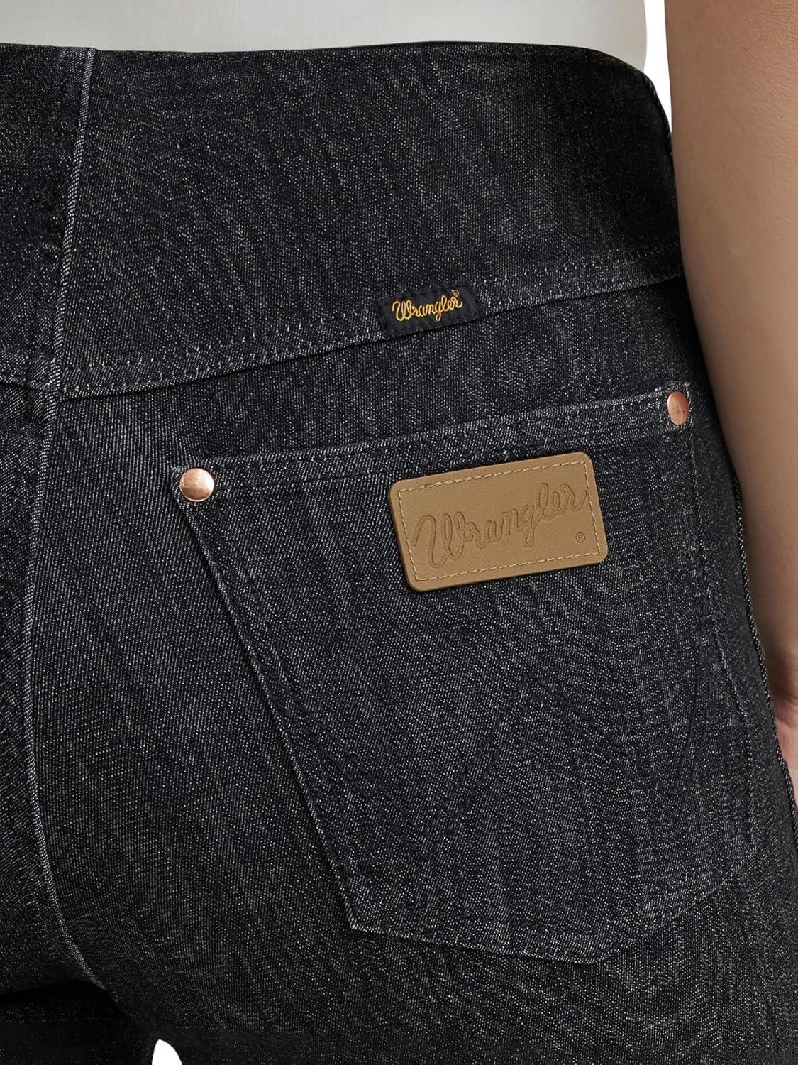 imageWrangler X Womens Lainey Wilson Pull on Bell Jean Washed BlackWashed Black