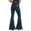 Wrangler X Women’s Lainey Wilson Pull on Bell Jean – Washed Black(Dark Wash)